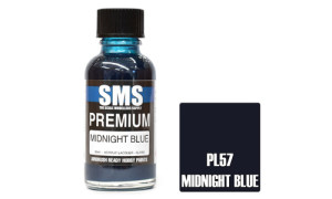 SMS PL57 Premium Midnight Blue 30ml Lacquer Model Paint for airbrushing at MAS Hobbies Perth