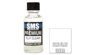 SMS PL10 Premium Flat Clear 30ml Lacquer Model Paint for airbrushing at MAS Hobbies Perth