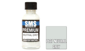 SMS PL27 Premium Neutral Grey 30ml Lacquer Model Paint for airbrushing at MAS Hobbies Perth
