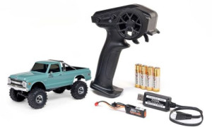 Axial SCX30 Chevrolet K10 1/30 Scale 4x4 RTR Brushed Rock Crawler (Green) AXI-2260T1