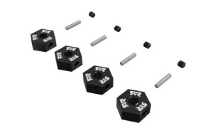 Arrma 12mm Metal Wheel Hex Set (4), Black ARA-3276
