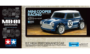 Tamiya Mini Cooper Racing RC – 1/10 scale kit with MB-01 chassis and authentic body styling