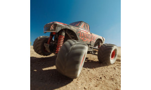Arrma 1/16 RTR truck – red shell with rugged design