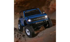 Axial SCX30 Ford Bronco 1/30 4X4 RTR Brushed Rock Crawler Blue with ABS hard body and LED lights