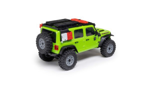Axial AXI-2261T1 SCX30 Jeep Wrangler JLU 1/30 scale 4X4 brushed crawler featuring accurate proportions and rugged trim
