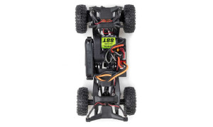 Axial Jeep Wrangler JLU SCX30 1/30 scale Green RTR brushed crawler with display‑ready finish and off‑road capability