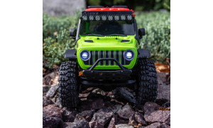 Axial SCX30 Jeep Wrangler JLU 1/30 4X4 RTR Brushed Rock Crawler Green with authentic off‑road styling