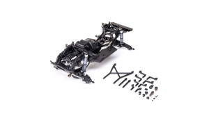 Axial AXI-2755 SCX10 III 1/10 4WD builder’s kit showing high-clearance chassis and rugged off-road design