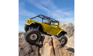 Axial Racing AXI-2755 1/10 SCX10 III 4WD Rock Crawler Builder’s Kit featuring scale chassis and detailed component layout
