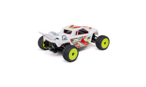 Losi 1/28 Micro-T 2S 2WD RTR Stadium Truck - White Spektrum SLT2 Transmitter