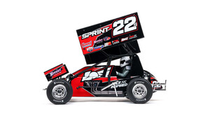 Losi 22S Sprint Car, 1/10 2WD, RTR With Battery and Charger, Red LOS-2359 Side