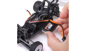 Losi 1/24 Micro-B 2WD Buggy RTR - Silver TLR-Inspired RC Buggy