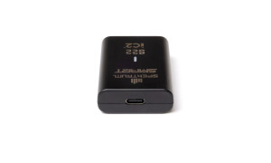 Spektrum S22 G2 USB-C 2S and 3S LiPo 20W Smart Charger with black compact housing, IC2 connector port, LED indicator and Spektrum Smart branding