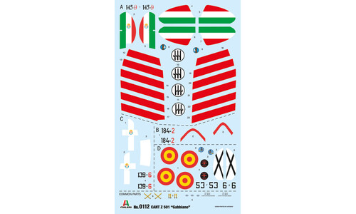 Italeri CANT Z.501 Gabbiano 0112 Decals