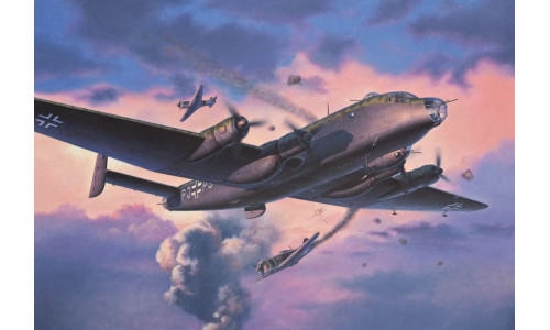 Revell 03754 Ju290A-5/7 Sea Eagle featuring detailed airframe components, maritime operations styling and accurate scale representation