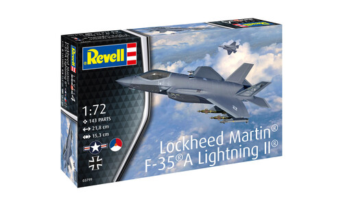 Revell 03799 1/72 Lockheed Martin F-35A Lightning II Detailed Model Kit