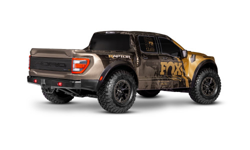 Ford Raptor R Ultimate – Traxxas 1/10 RC truck in FOX Gold with clipless body and aluminum upgrades
