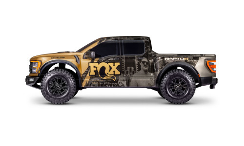 Traxxas 101177-4 – FOX Gold Edition Ford Raptor R Ultimate RC truck with Pro Scale body and 4X4 brushless power