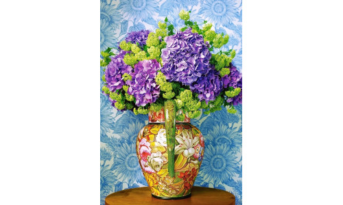 Castorland Bouquet of Hydrangeas puzzle – 1000 pieces of vibrant summer florals in a classic still life