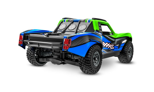 Traxxas Mini Slash Green – 1/16 short course truck with TQ radio system and black oxide hex hardware