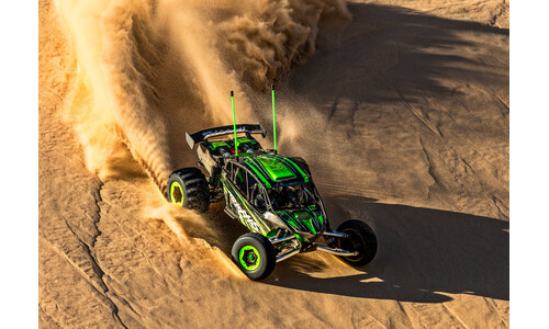 Funco Pro Scale Sand Car X-Series Brushless 2WD Buggy Traxxas 109076-4GRN - Front Disc Brakes for Precision Control