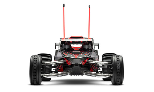 Traxxas Funco Pro Scale Sand Car 2WD RC Buggy - Red Belted Paddle Tires for Maximum Grip