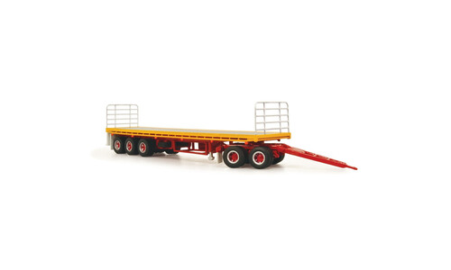 Highway Replicas Flatdeck Trailer & Dolly - Neil Mans 12969 Side