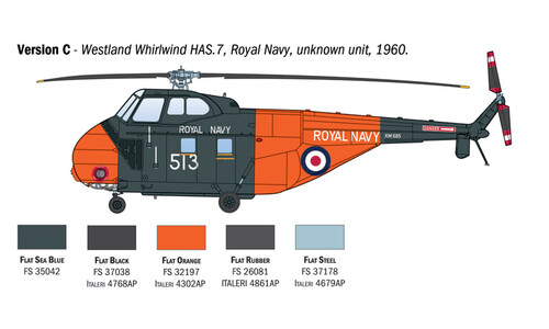 Italeri HO4S-3 / HAS.7 / H-19 Chickasaw 1476 Version C