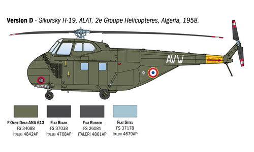 Italeri HO4S-3 / HAS.7 / H-19 Chickasaw 1476 Version D
