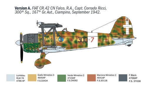 FIAT CR.42 CN "Falco" Night Fighter Italeri 1485 1/72