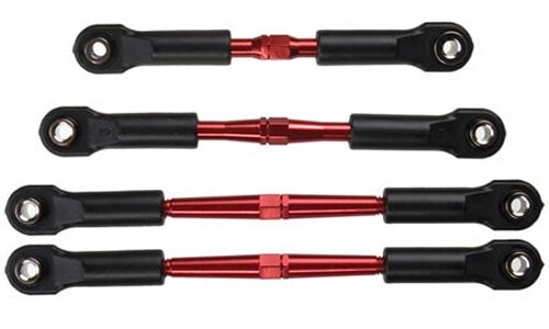 Traxxas Turnbuckles, aluminum (red-anodized),