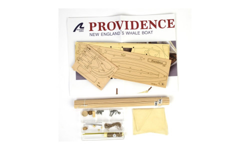 Artesania Latina 19018 1/25 Whaling Ship Providence wooden model kit with detailed hull planking and full rigging