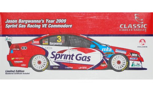Details about   1:18 Classic Carlectables Jason Bargwanna 2009 Sprint Gas Holden VE Commodore #3
