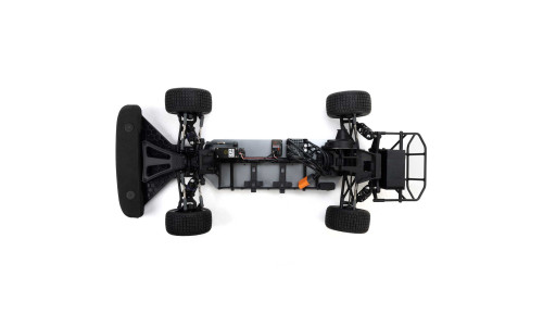 Losi LOS-2167T2 22S Late Model showcasing detailed panels, bright colours and authentic dirt‑oval proportions