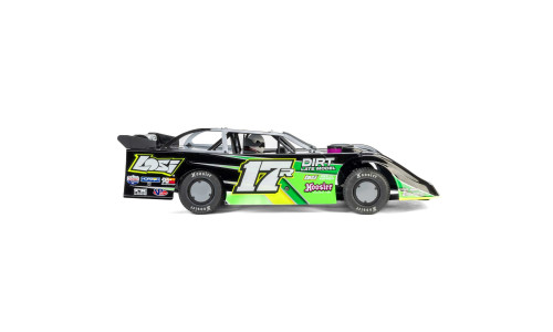 Losi 1/10 scale 22S 2WD Dirt Oval Late Model LOS-2167T2 with realistic exterior detail and smooth drivetrain action