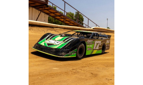 Losi 1/10 22S 2WD Dirt Oval Late Model LOS-2167T2 featuring detailed bodywork, aggressive styling and race-ready performance