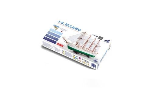 Artesania Latina Juan Sebastián Elcano & Esmeralda model kit 1/250 (22260) featuring intricate rigging, deck detail and historic naval design