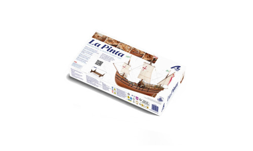Artesania Latina La Pinta model kit 1/65 (22412) with authentic wooden structure, detailed sails and display‑ready finish potential