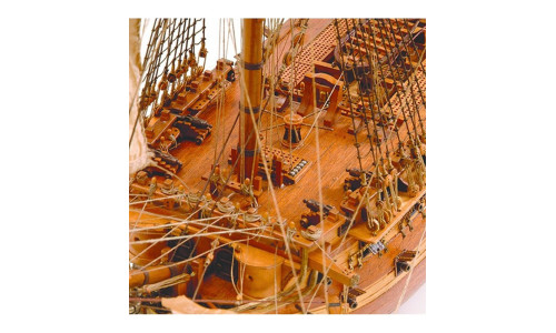 Artesania Latina San Juan Nepomuceno 1/90 wooden ship kit (22860) with realistic rigging, hull planking and ornate stern detail