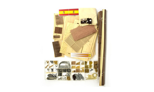 Artesania Latina 22860 1/90 San Juan Nepomuceno vessel of the line wooden model kit with detailed hull and full rigging