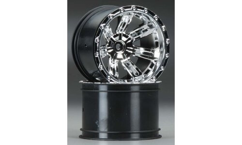 Arrma Wheel Chrome Granite (2)