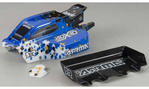 Arrma Body Blue ADX10 Pixel w/Wing