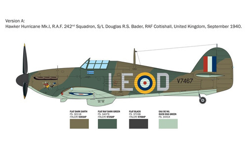 Hurricane Mk.I Aces Italeri 2838 1/48 Limited Edition Model