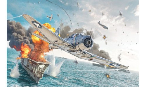 Italeri 1/48 SBD-3 Dauntless Plastic Model Kit with detailed WWII US Navy dive bomber styling