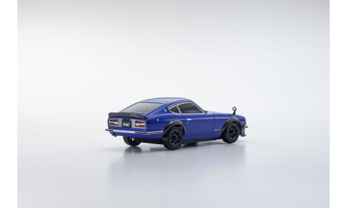 Kyosho Mini-Z AWD 240Z-L Tuned Version Metallic Blue (32645MB) featuring scale-accurate S30 bodywork and stable all-wheel-drive handling