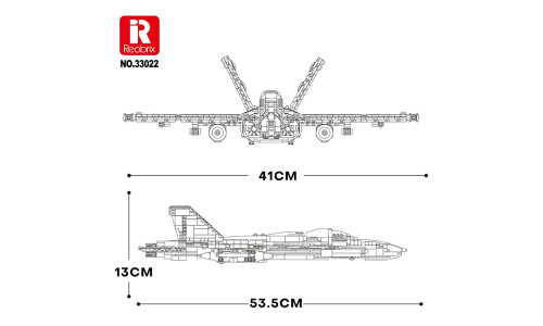 Reobrix F-18 Hornet Strike Fighter Brick Model Kit