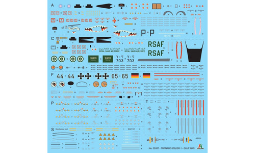 Italeri 35107 1/48 Tornado GR.1/IDS Gulf War - WAR THUNDER Detailed Model Kit