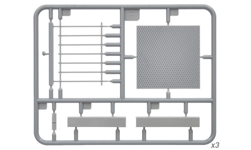 MiniArt 35545 stair set showcasing detailed stone steps, support elements and accurate 1/35 proportions