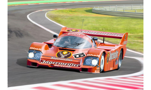Italeri 1/24 Porsche 956 Jägermeister 3678 featuring iconic endurance racing bodywork and distinctive Jägermeister livery