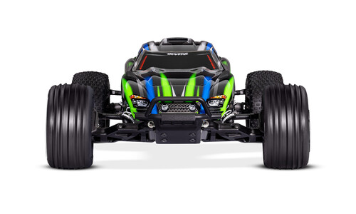 Traxxas Rustler 2WD BL-2S Stadium Truck - Green 37354-4GREEN Front